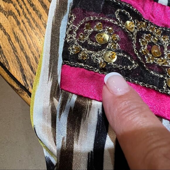 Sweetheart neckline Strapless Black Mini DressW/ Built-in Bra sequins M - Picture 10 of 11